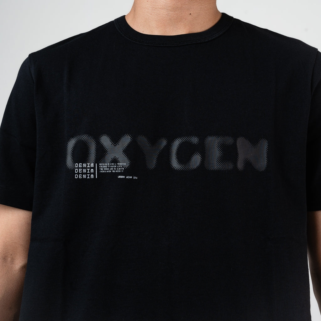 Oxygen Denim Invade Speed Dial Down Break T-Shirt - Black