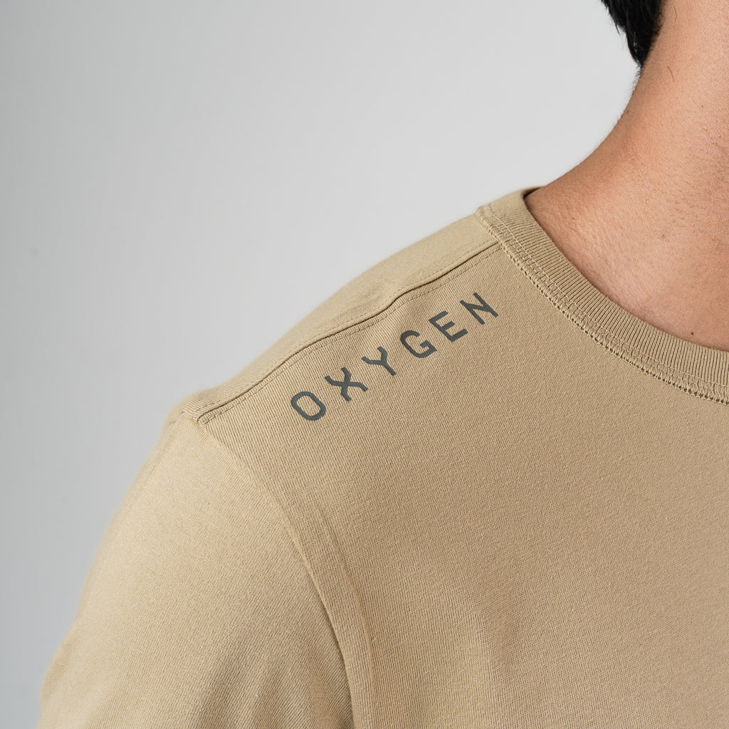 Oxygen Denim Invade Speed Dial Broad Dome T-Shirt - Khaky