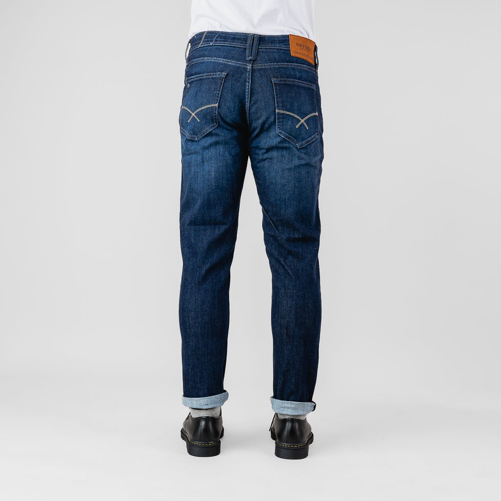 Oxygen Denim 706 Prime B Slim Fit Jeans Stretch - Dark Blue (0631)