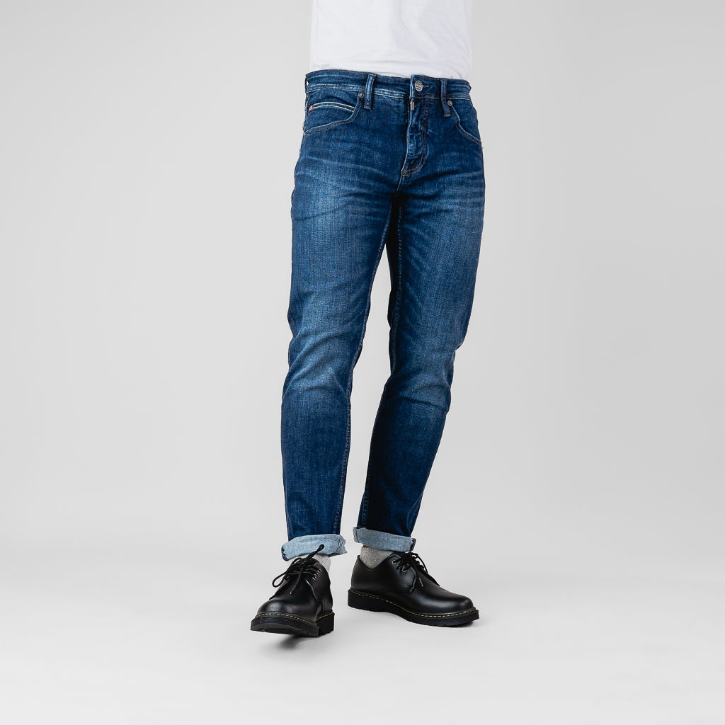 Oxygen Denim 706 Prime B Slim Fit Jeans Stretch - Medium Blue (06312)