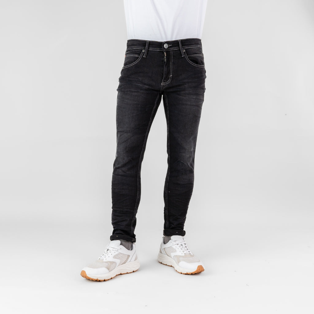 Oxygen Denim 706 Original Series Slimfit Stretch Jeans - Black Wash (0114)