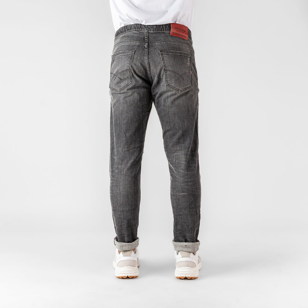 Oxygen Denim 706S Evolve Kasla Energetic Atmosphere Slim Fit Stretch Jeans - Dark Grey (4645)