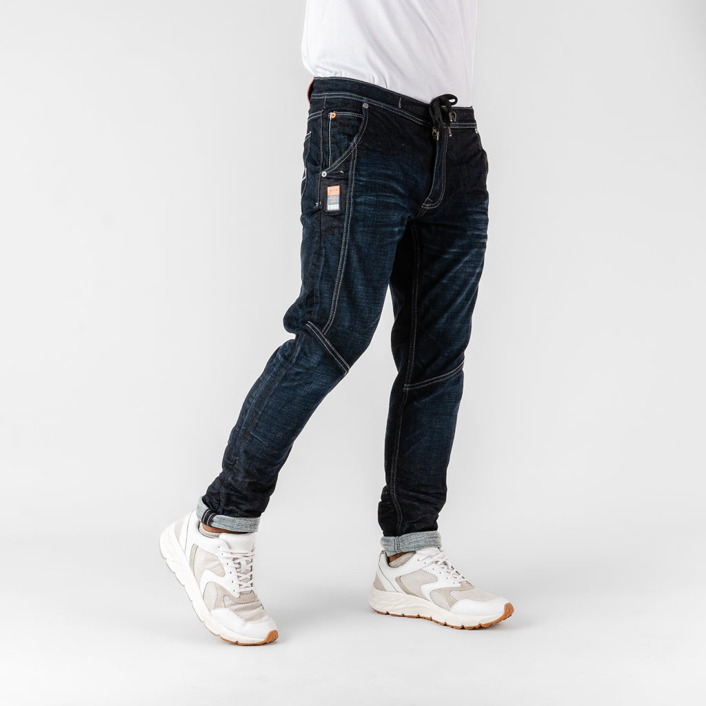 Oxygen Denim 706S Evolve Kasla Jog Energetic Atmosphere Slim Fit Stretch Jeans - Dark Blue (4501)