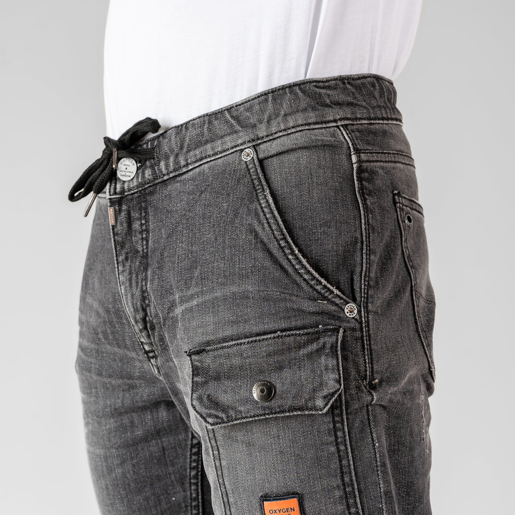 Oxygen Denim 706S Evolve Kasla Energetic Atmosphere Slim Fit Stretch Jeans - Dark Grey (4645)