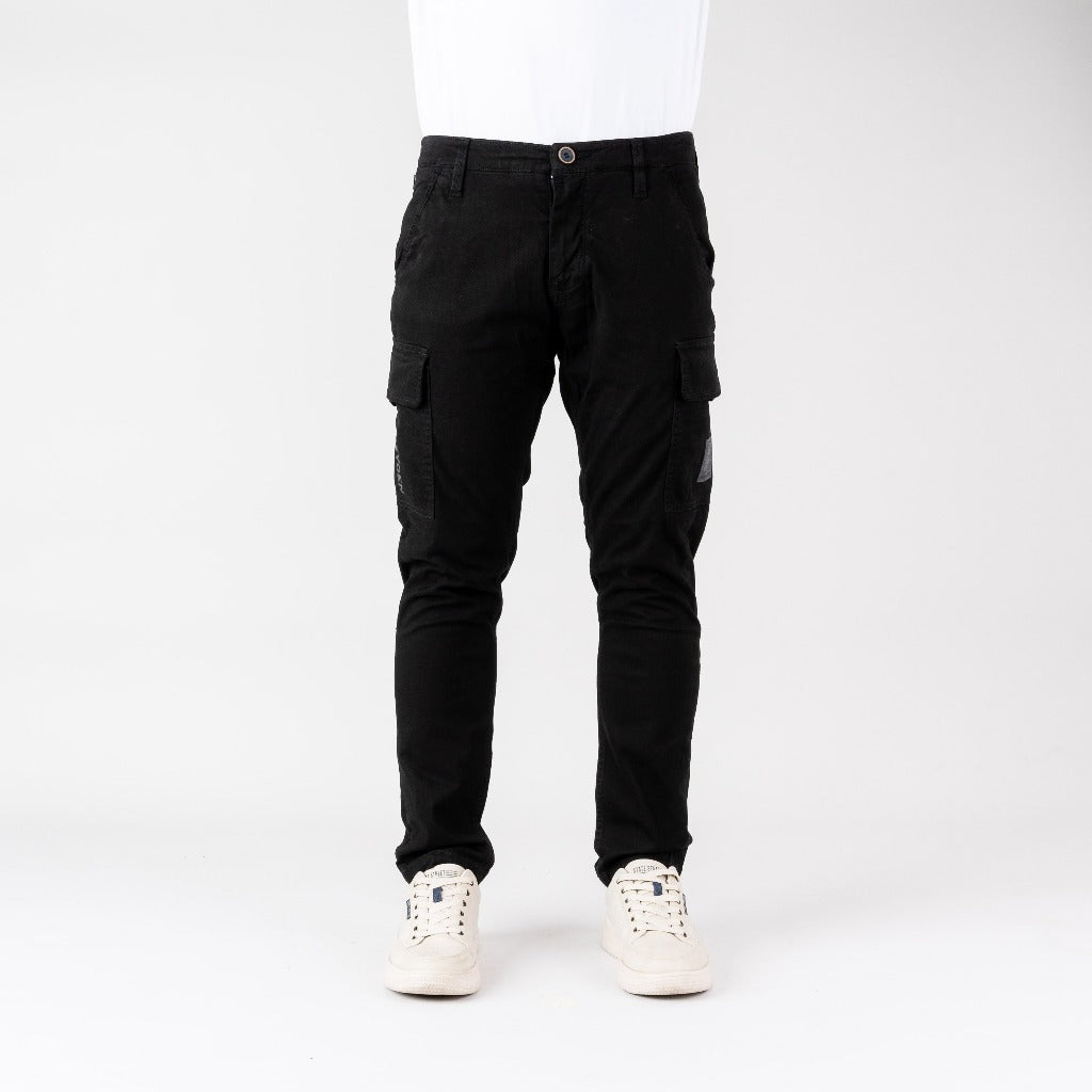 Oxygen Denim 706S Prime CS Distric Cargo Pants Black - (7812)