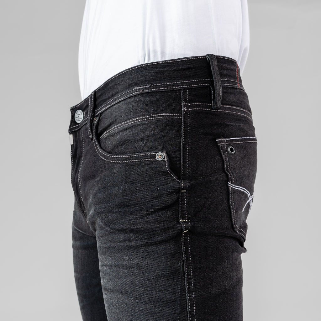 Oxygen Denim 706 Original Series Slimfit Stretch Jeans - Black Wash (0114)