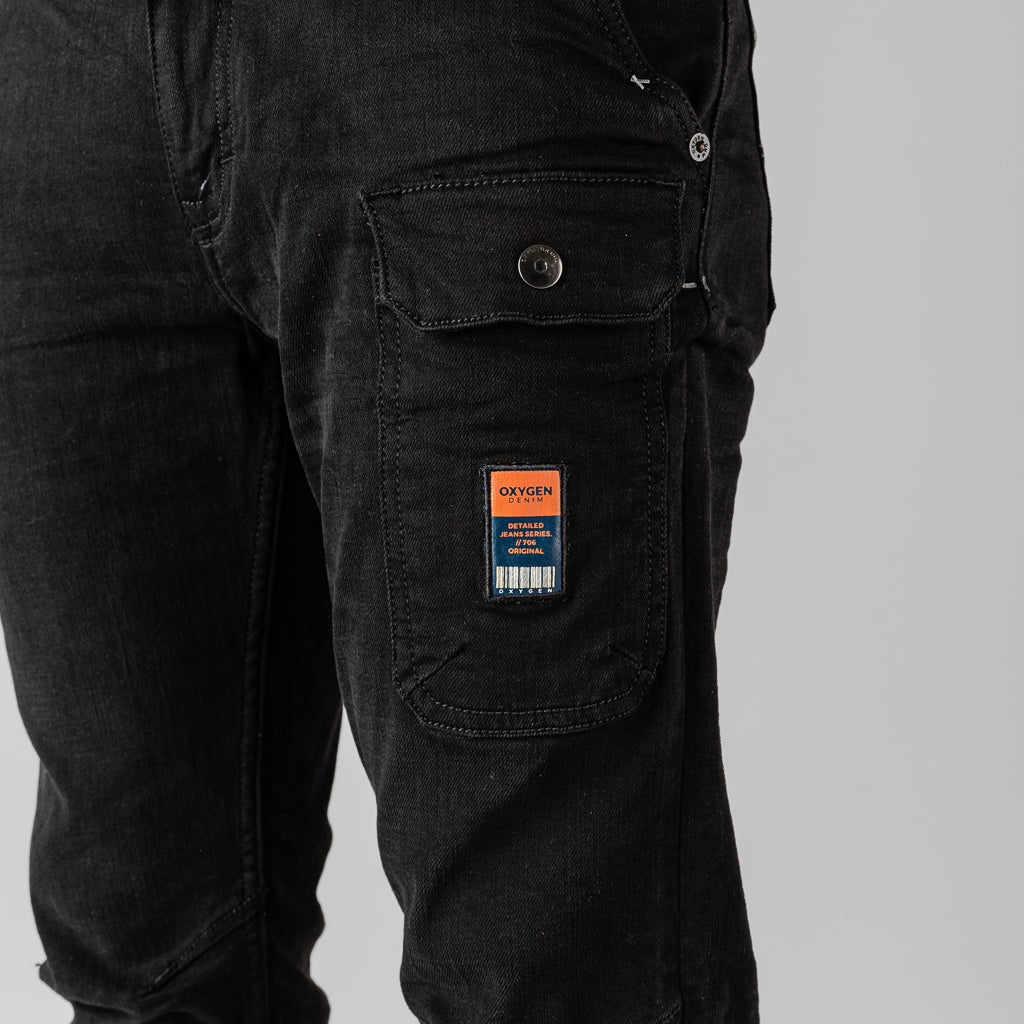 Oxygen Denim 706S Evolve Kasla Energetic Atmosphere Slim Fit Stretch Jeans - Black (4613)