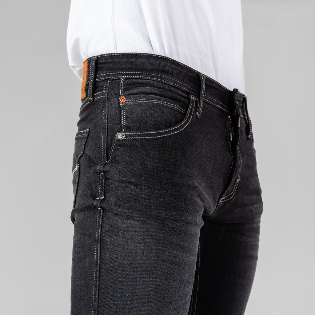 Oxygen Denim 706 Original Series Slimfit Stretch Jeans - Black Wash (0114)