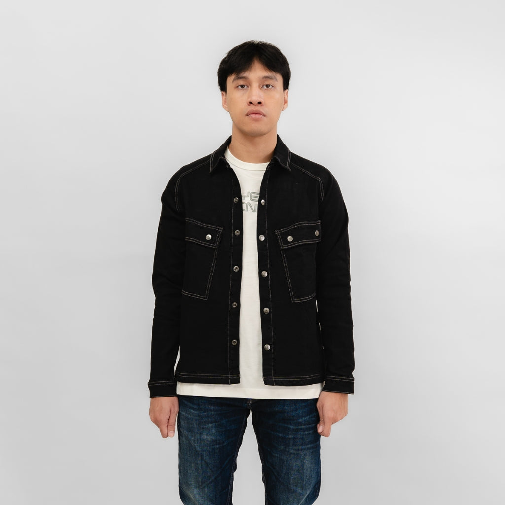Oxygen Denim 605S Evolve Energetic Atmosphere Jacket - Black Wash (0913)
