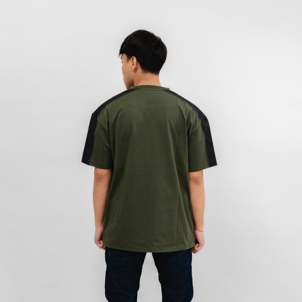 Oxygen Denim Evolve Wanderlust Flat Oversized T-shirt - Army (2778 )