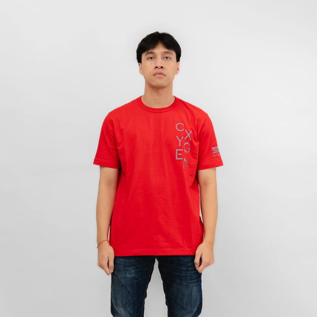 Oxygen Denim Invade Wanderlust Relax Fit T-shirt - Red (14223)