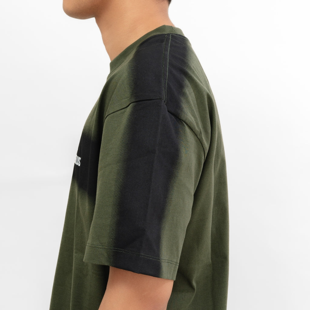 Oxygen Denim Evolve Wanderlust Flat Oversized T-shirt - Army (2778 )