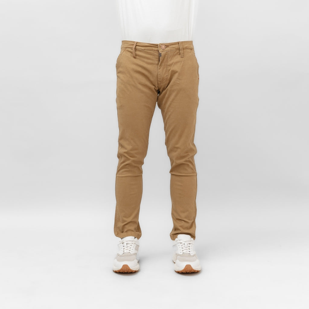 Oxygen Denim 706S Prime C Chino Pants Slim Fit Stretch - Dark Brown (2083)