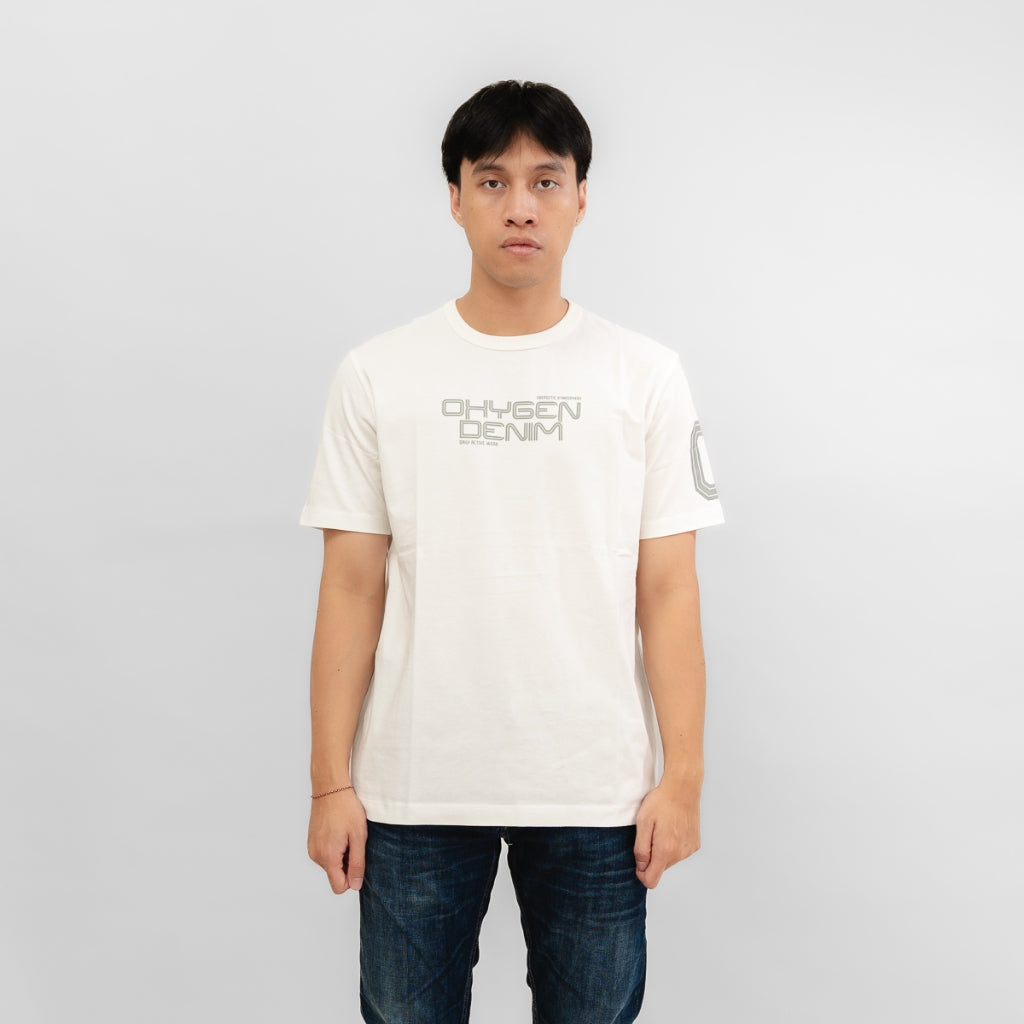 Oxygen Denim Invade Wanderlust Relax Fit T-shirt - White (14522)