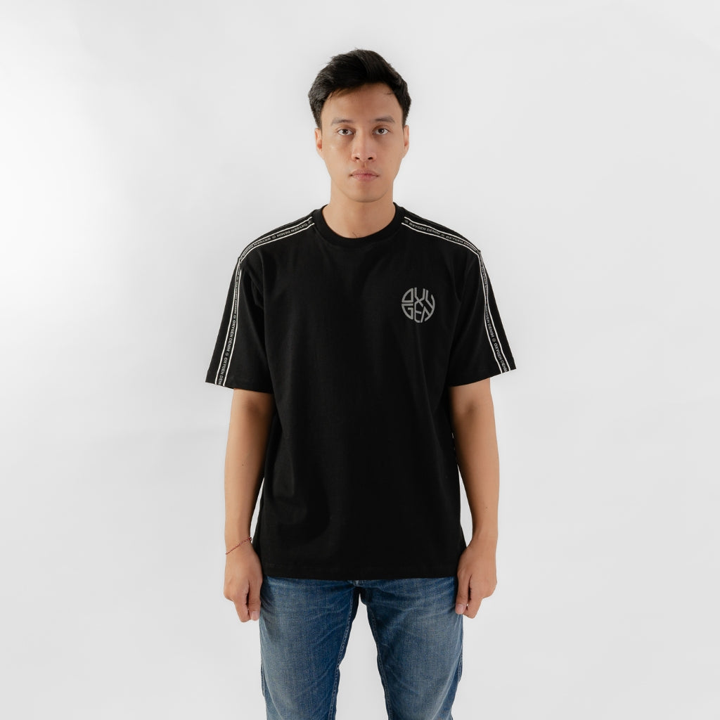 Oxygen Denim Capsule Static Black Relax Fit T-Shirt - Black (0812)