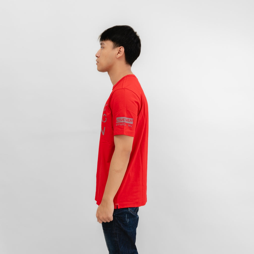 Oxygen Denim Invade Wanderlust Relax Fit T-shirt - Red (14223)