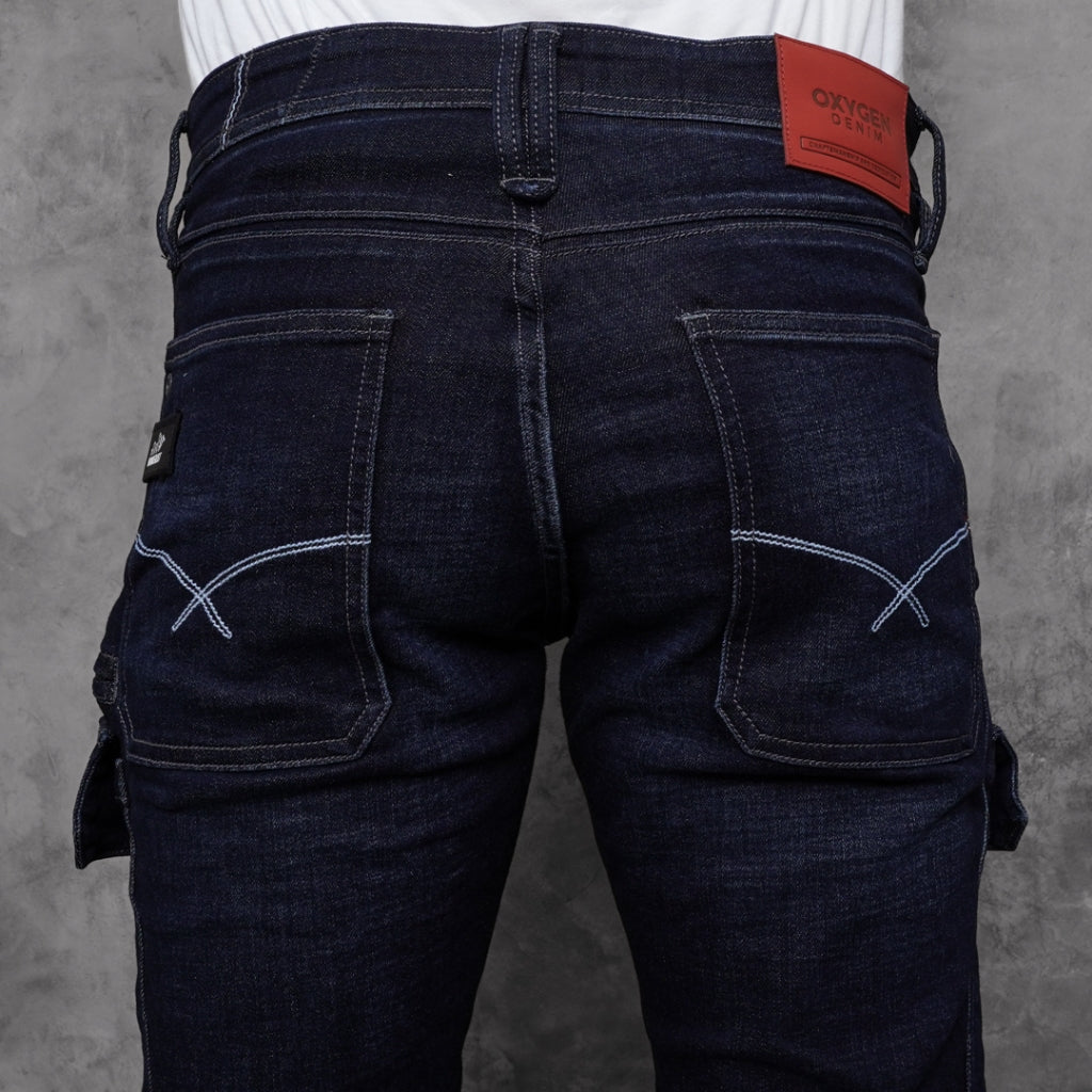 Oxygen Denim Evolve Wanderlust Slim Cargo Jeans (706-8501)