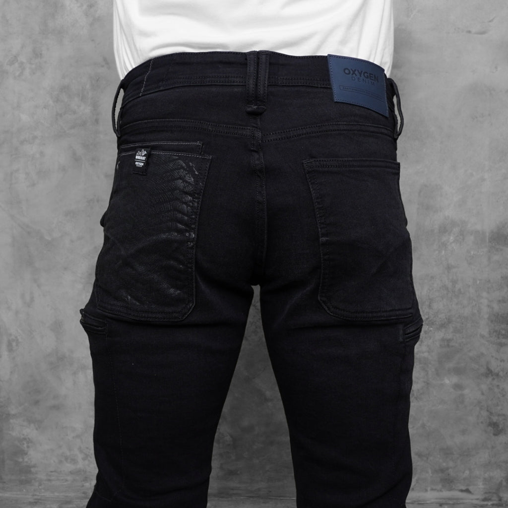 Oxygen Denim Evolve Wanderlust Tapered Cargo Jeans (703-8614)