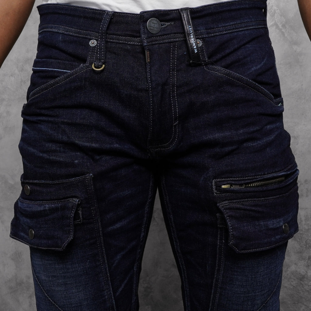 Oxygen Denim Evolve Wanderlust Slim Cargo Jeans (706-8501)