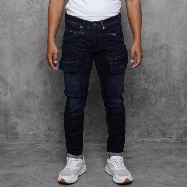 Oxygen Denim Evolve Wanderlust Slim Cargo Jeans (706-8501)
