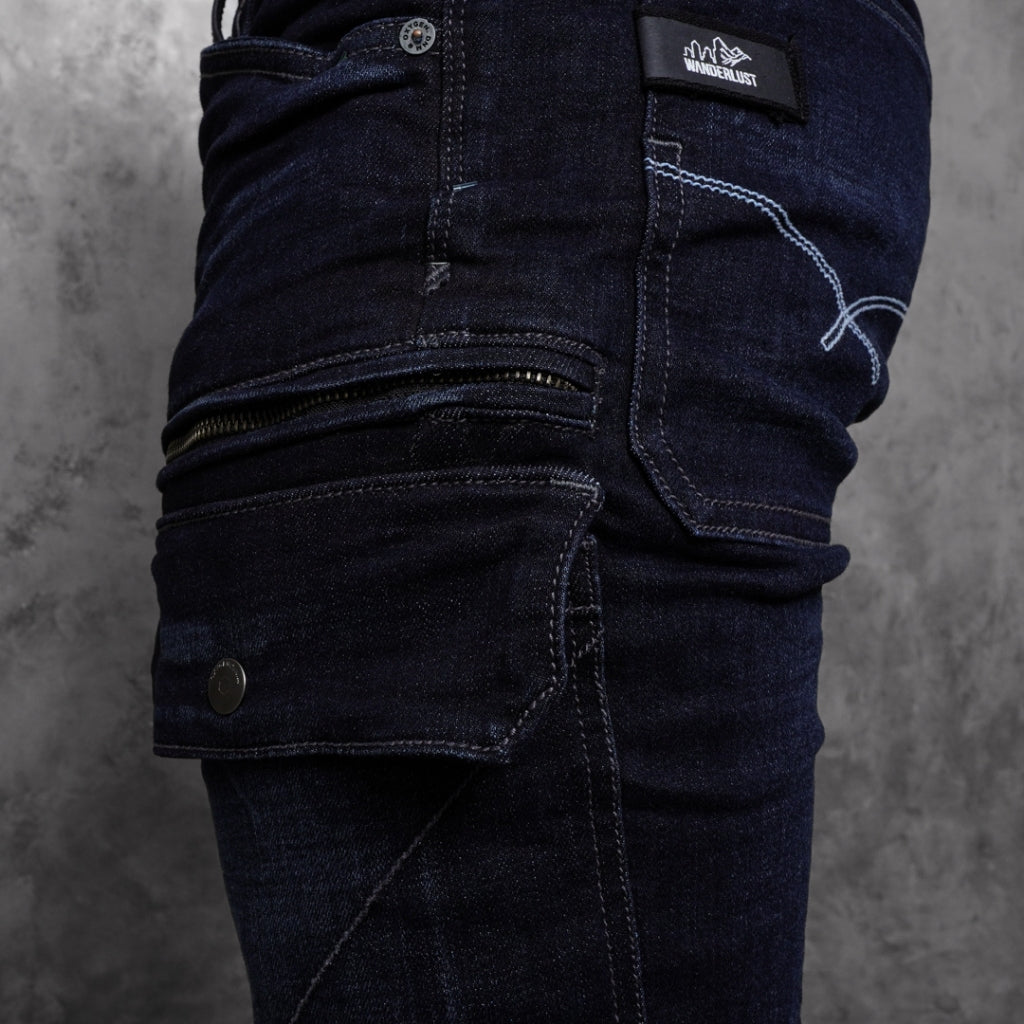 Oxygen Denim Evolve Wanderlust Slim Cargo Jeans (706-8501)