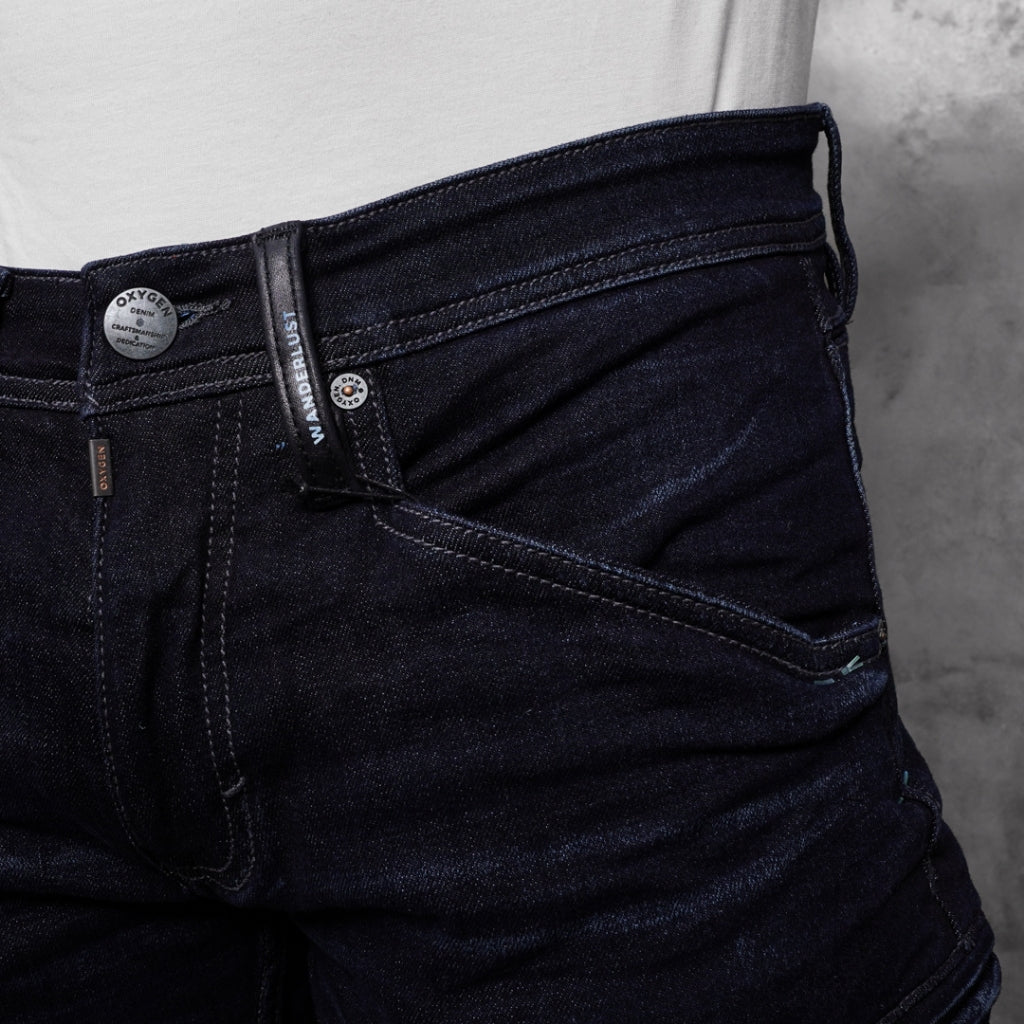 Oxygen Denim Evolve Wanderlust Slim Cargo Jeans (706-8501)