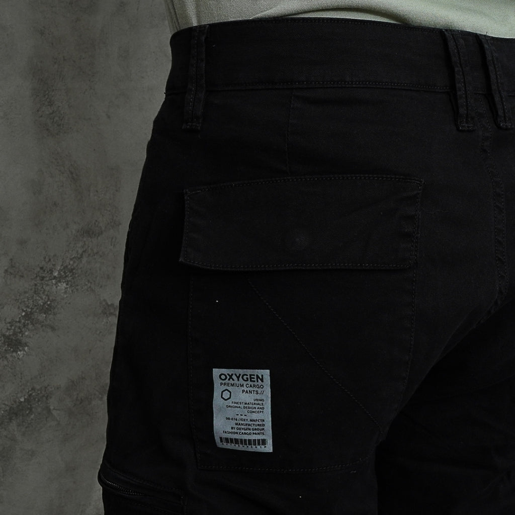 Oxygen Denim Prime Distric Black Tapered Cargo
