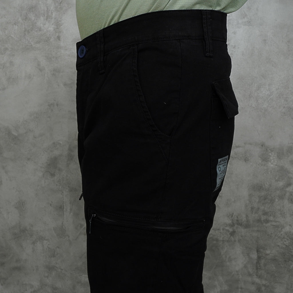 Oxygen Denim Prime Distric Black Tapered Cargo