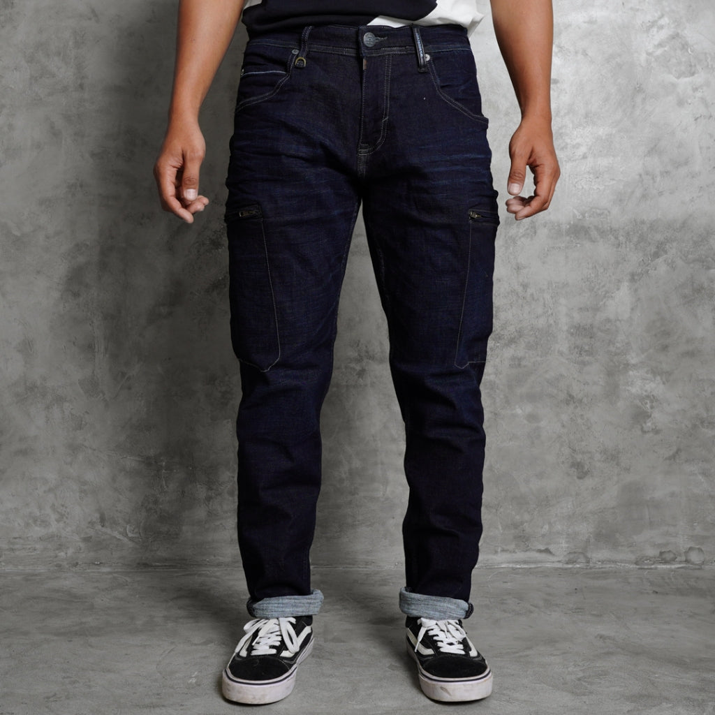 Oxygen Denim Evolve Wanderlust Tapered Cargo Jeans (703-8601)