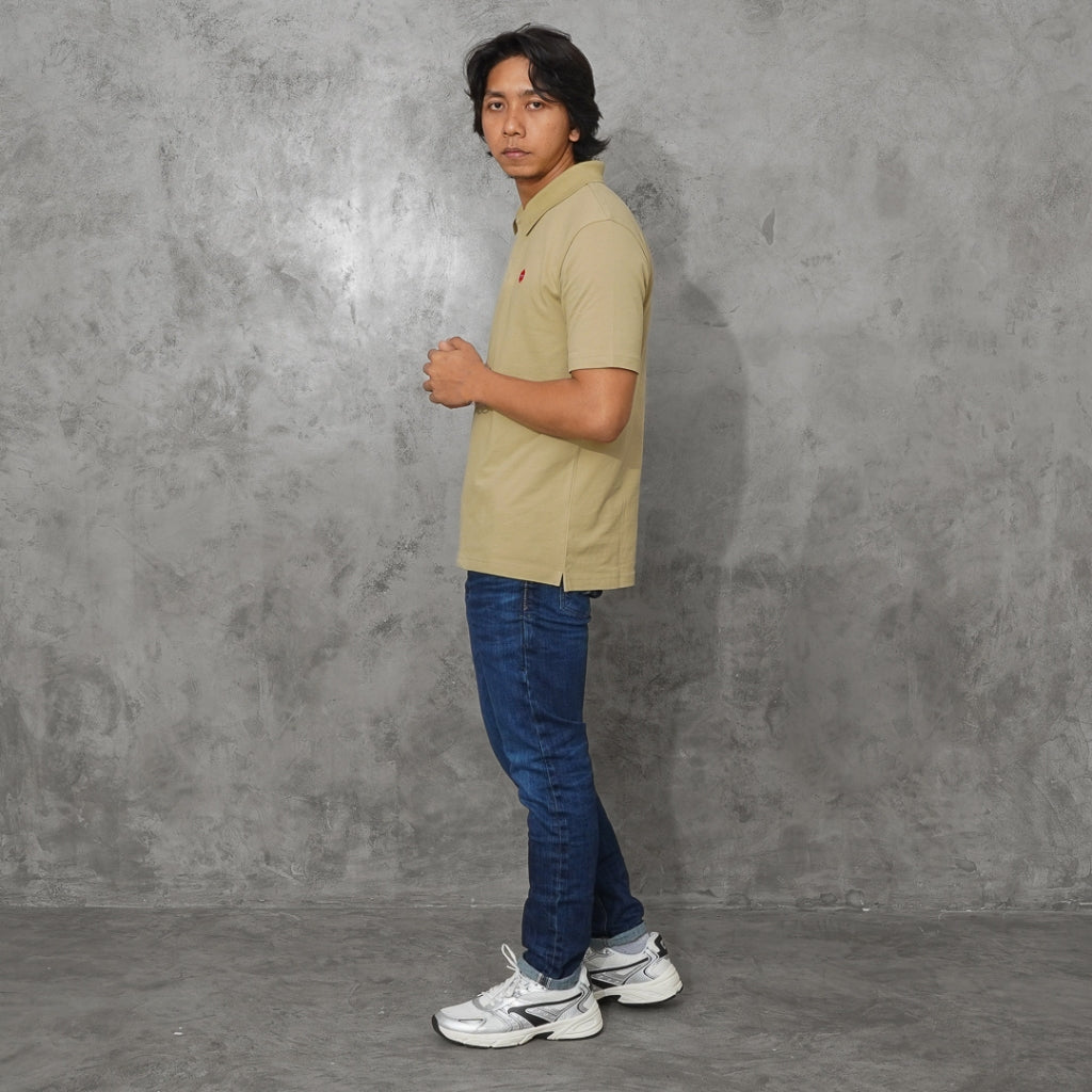 Oxygen Denim Heritage Polo Shirt Khaki (108-0227)
