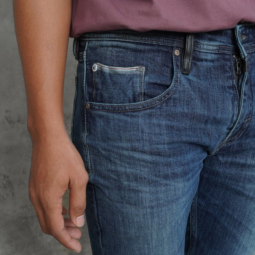 Oxygen Denim Exclusive Selvedge Slim Jeans (706-2502)