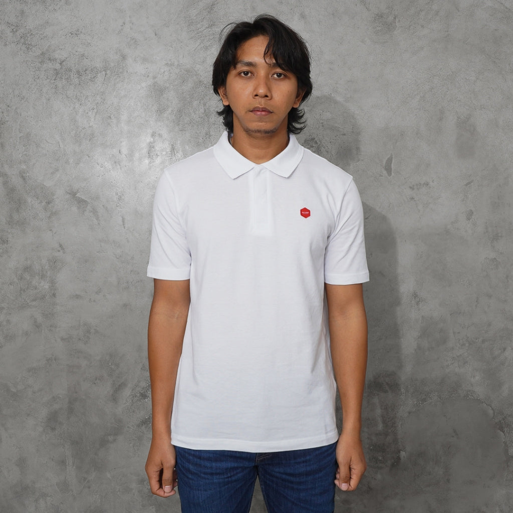 Oxygen Denim Heritage Polo Shirt White (108-0222)