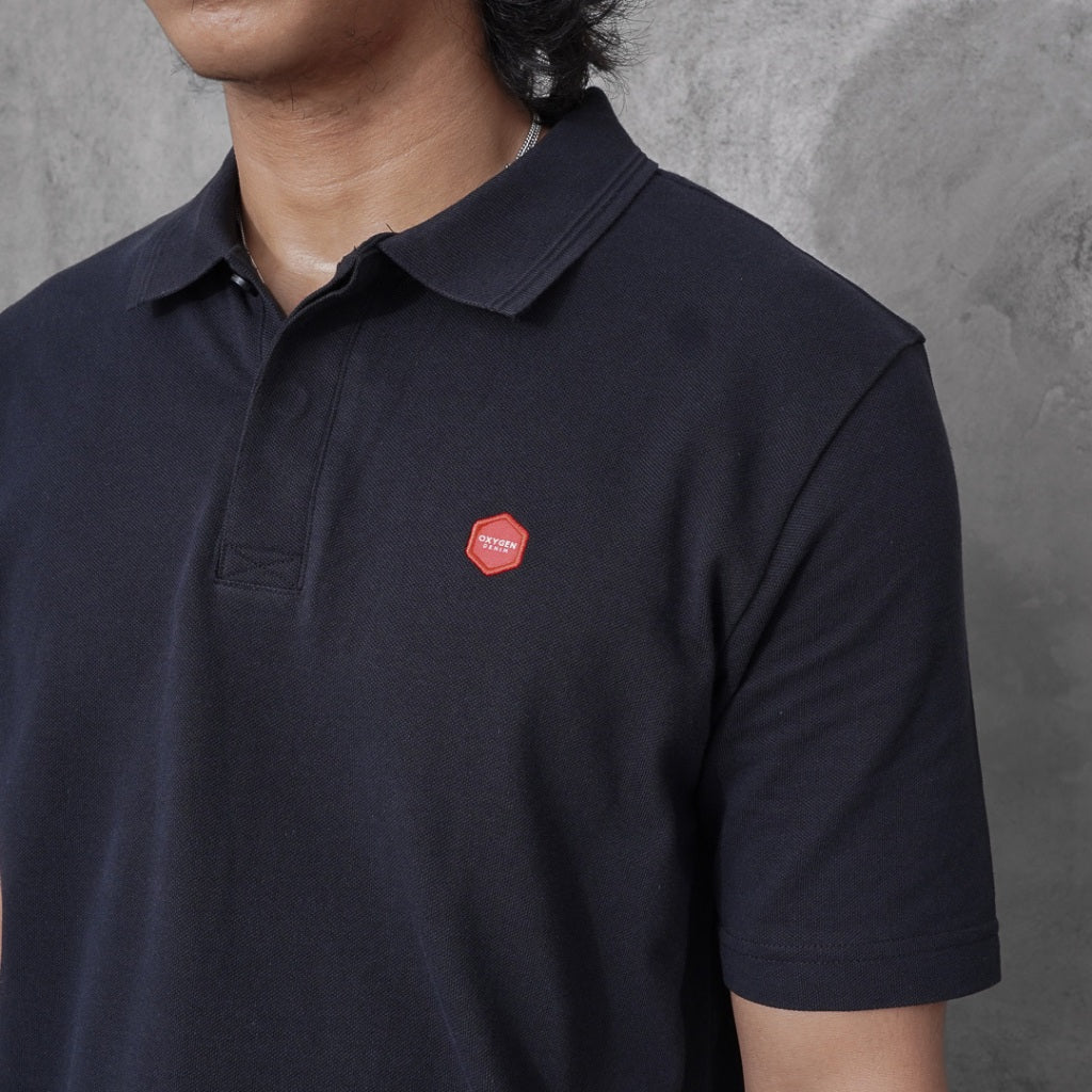 Oxygen Denim Heritage Polo Shirt Black (108-0212)