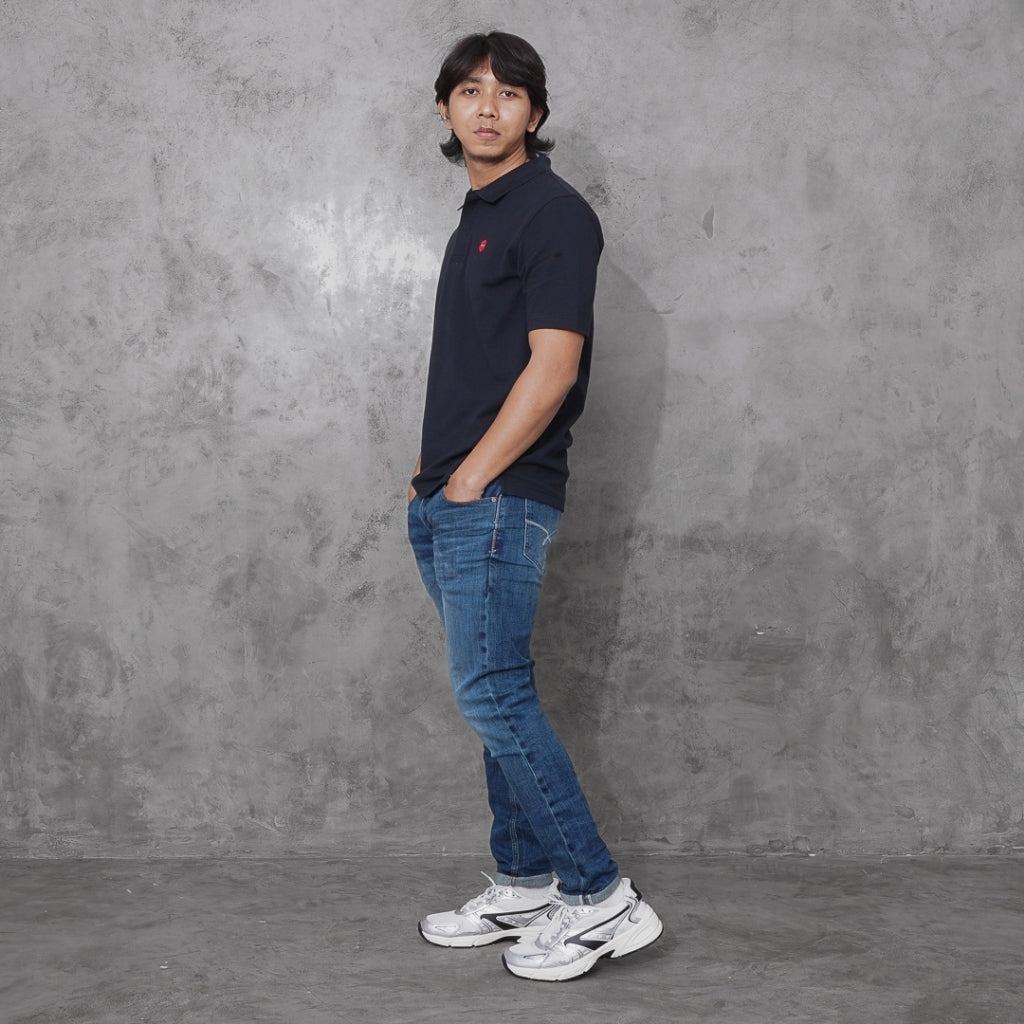 Oxygen Denim Heritage Polo Shirt Black (108-0212)