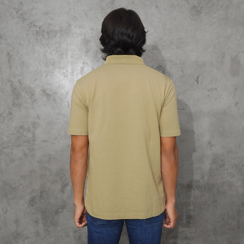 Oxygen Denim Heritage Polo Shirt Khaki (108-0227)