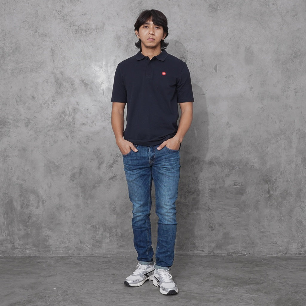 Oxygen Denim Heritage Polo Shirt Black (108-0212)
