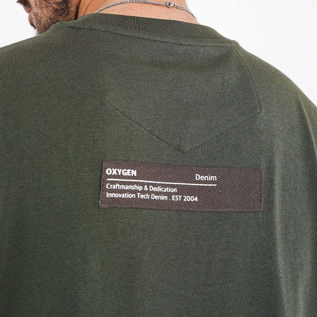 Oxygen Denim Asymmetric  Connect Lining Tape Overz T-shirt