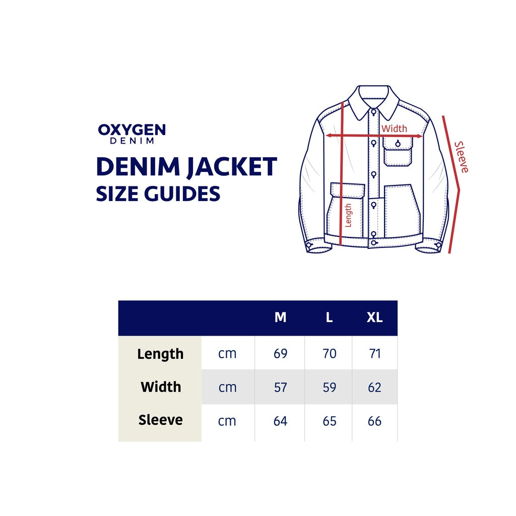 Oxygen Denim 605 Short Journey Jacket - Black 0185