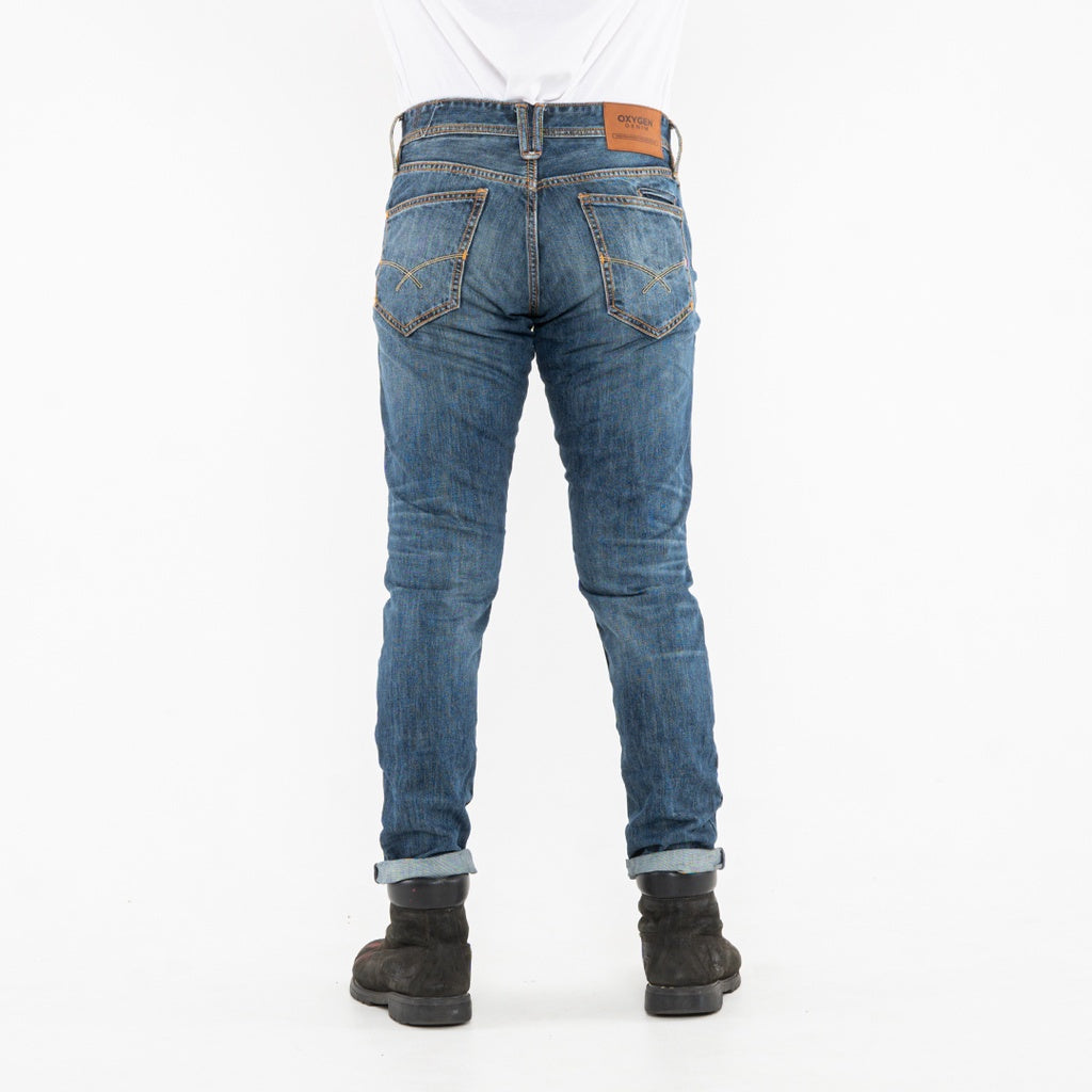 Oxygen Denim 706NS Core Slim Fit Jeans  - Medium Blue (1102)