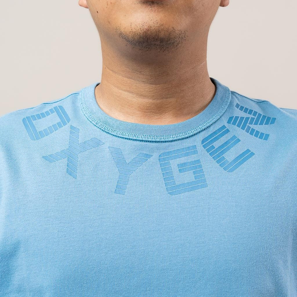 Oxygen Denim Invade Speed Dial Dart Neck T-Shirt - Blue